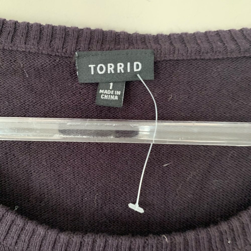 SOLD Torrid Embelllished Patches Pullover Sweater - Picture 4 of 8